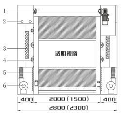 快速卷簾門貨淋室結(jié)構(gòu)圖